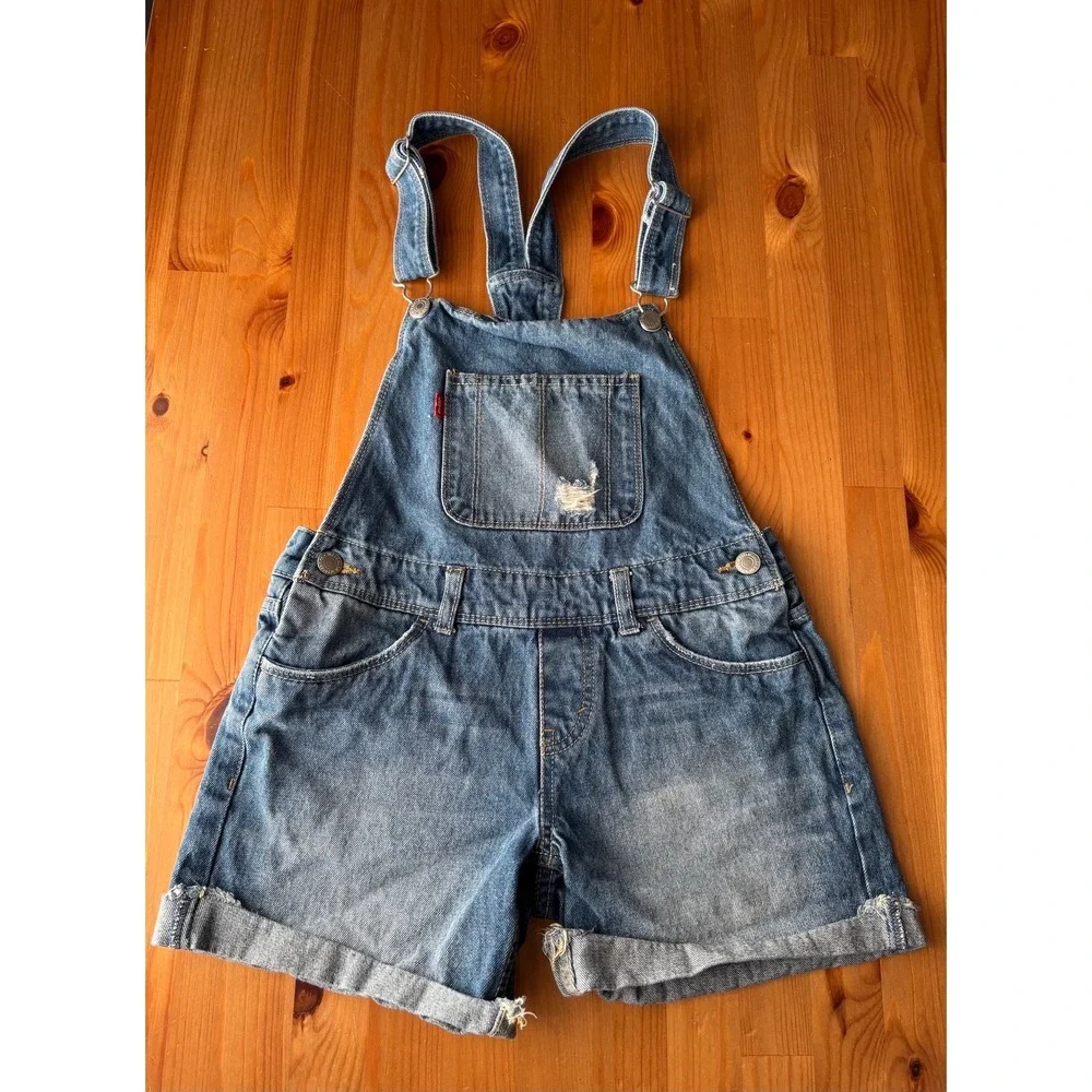 Girls' Levi's Denim Shortalls Regular Size 12‎
